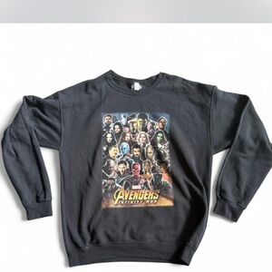 Jerzees Black Avengers Crewneck Sweater